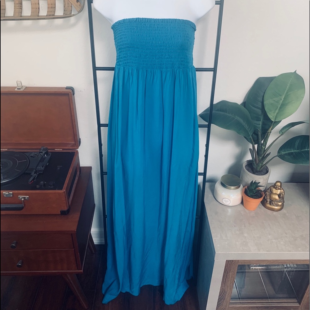 Forever 21 Turquoise Maxi Dress